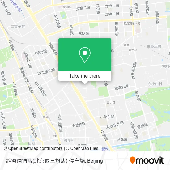 维海纳酒店(北京西三旗店)-停车场 map