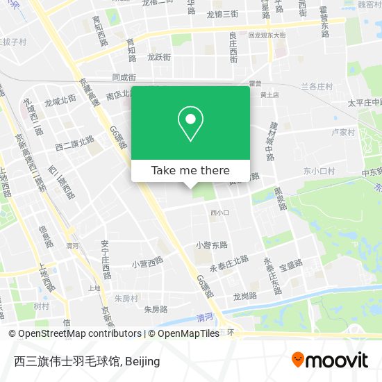 西三旗伟士羽毛球馆 map