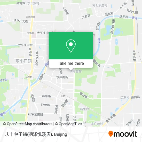 庆丰包子铺(润泽悦溪店) map