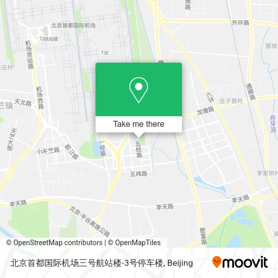 北京首都国际机场三号航站楼-3号停车楼 map