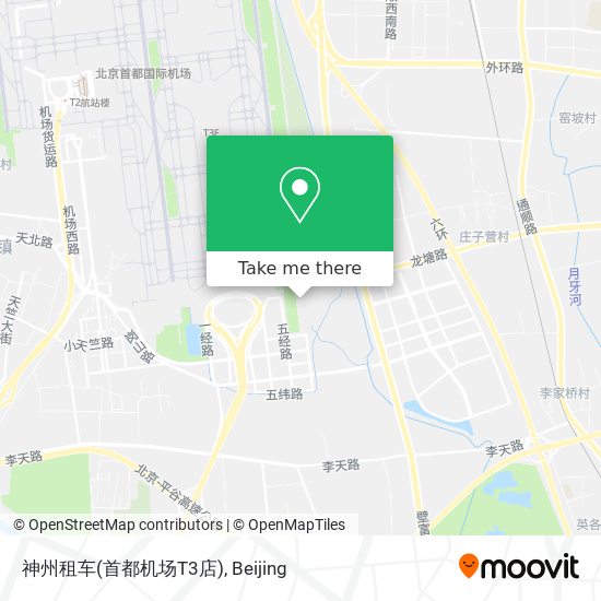 神州租车(首都机场T3店) map