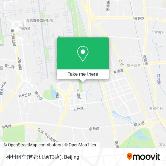 神州租车(首都机场T3店) map