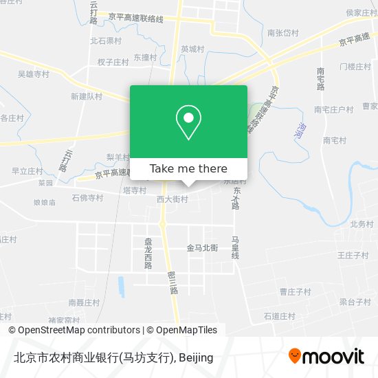 北京市农村商业银行(马坊支行) map
