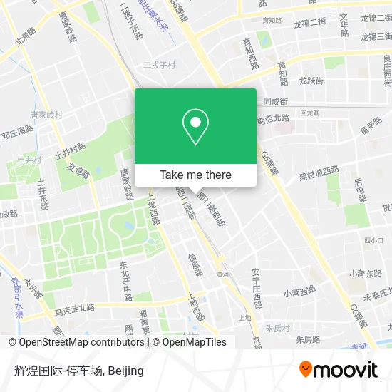 辉煌国际-停车场 map