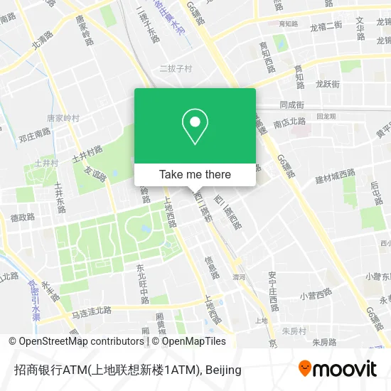 招商银行ATM(上地联想新楼1ATM) map