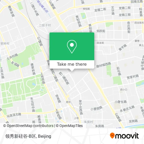 领秀新硅谷-B区 map