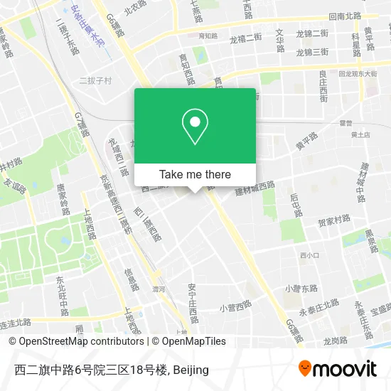 西二旗中路6号院三区18号楼 map