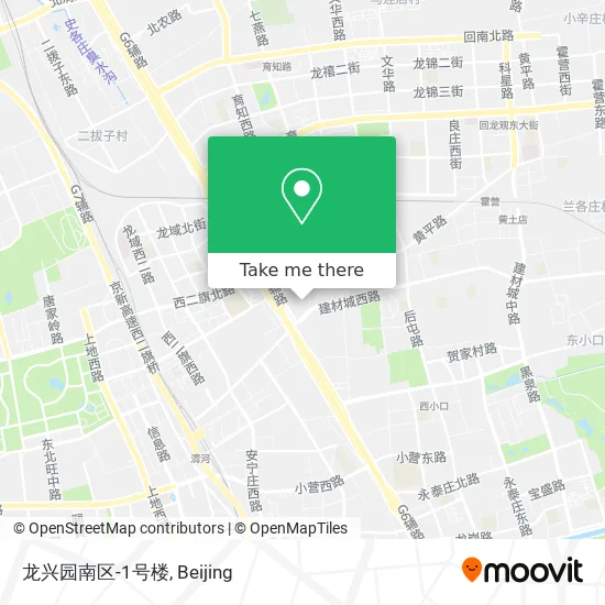 龙兴园南区-1号楼 map