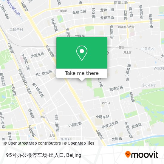 95号办公楼停车场-出入口 map