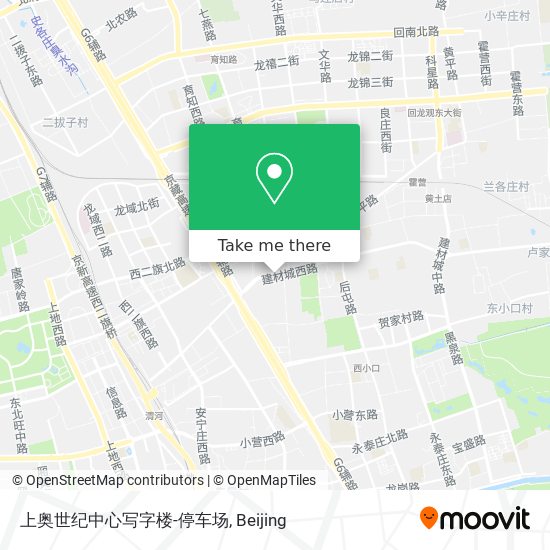 上奥世纪中心写字楼-停车场 map
