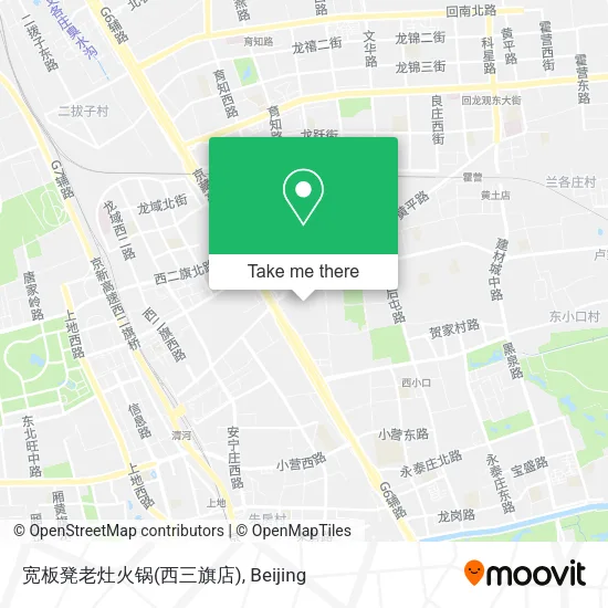 宽板凳老灶火锅(西三旗店) map