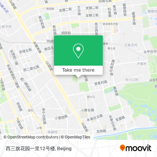 西三旗花园一里12号楼 map