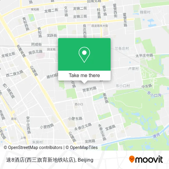 速8酒店(西三旗育新地铁站店) map