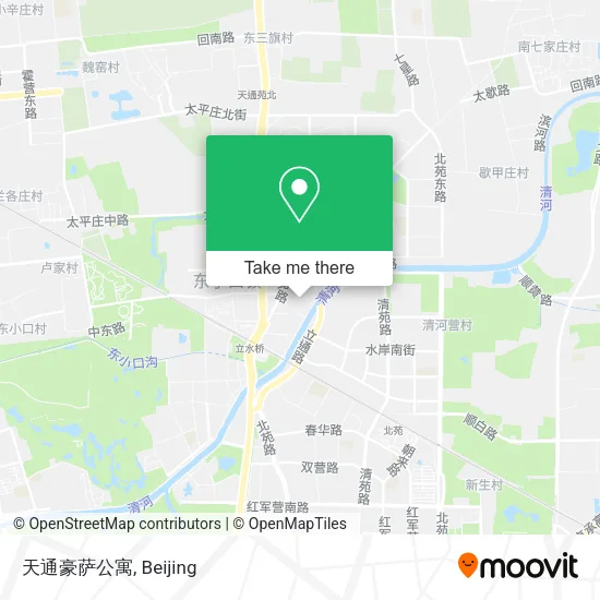天通豪萨公寓 map