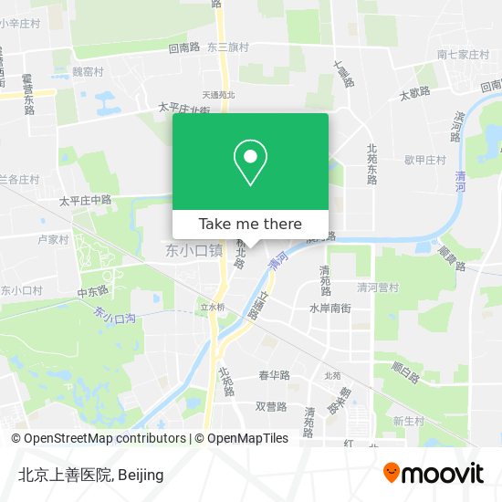 北京上善医院 map