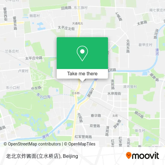 老北京炸酱面(立水桥店) map