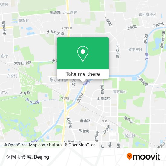 休闲美食城 map