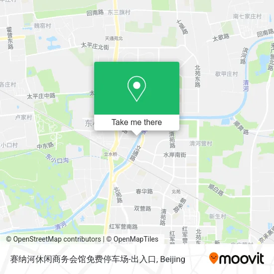 赛纳河休闲商务会馆免费停车场-出入口 map