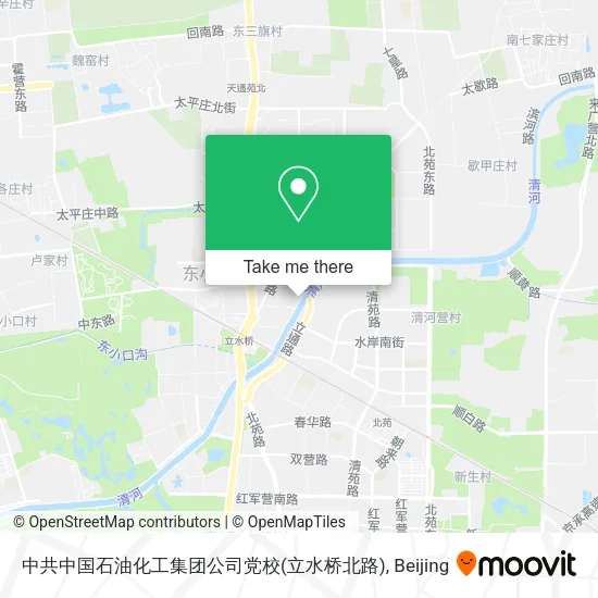 中共中国石油化工集团公司党校(立水桥北路) map