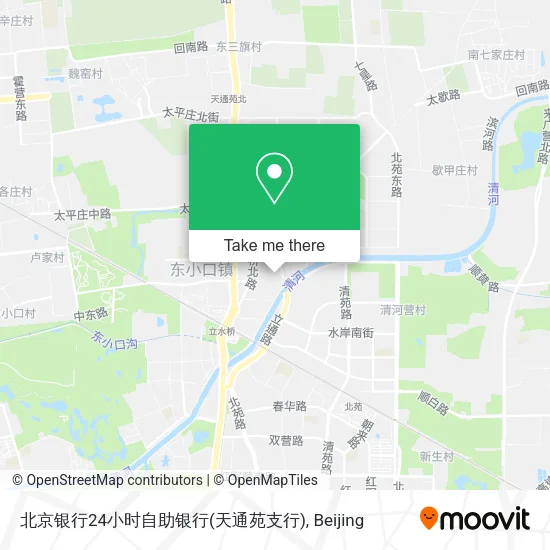 北京银行24小时自助银行(天通苑支行) map