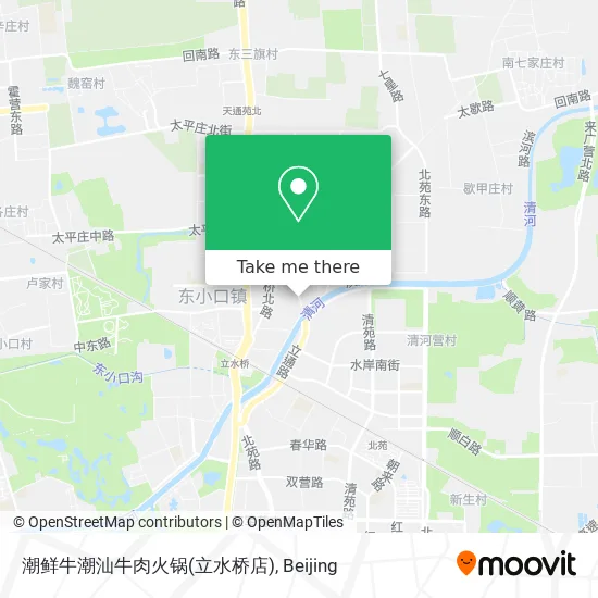 潮鲜牛潮汕牛肉火锅(立水桥店) map
