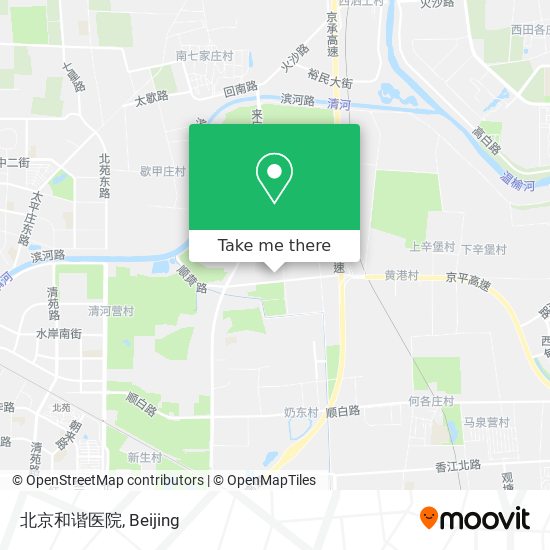 北京和谐医院 map