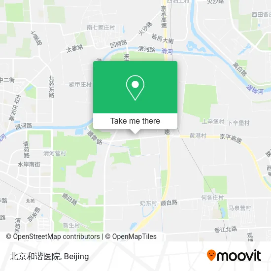 北京和谐医院 map