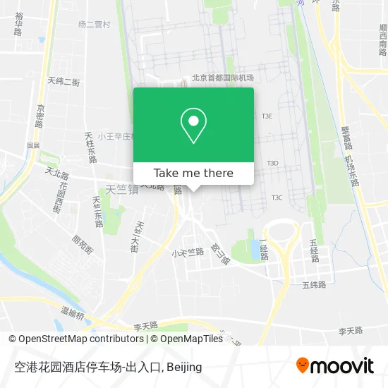 空港花园酒店停车场-出入口 map