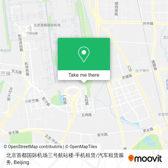 北京首都国际机场三号航站楼-手机租赁/汽车租赁服务 map