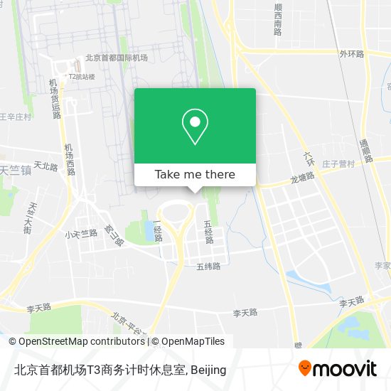 北京首都机场T3商务计时休息室 map