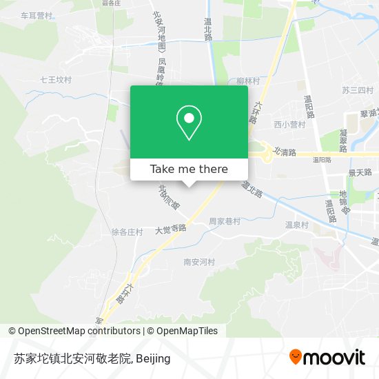 苏家坨镇北安河敬老院 map