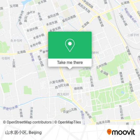 山水居小区 map