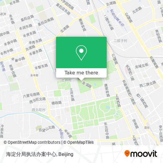 海淀分局执法办案中心 map