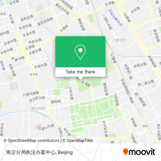 海淀分局执法办案中心 map