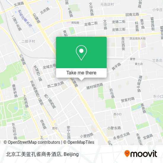 北京工美蓝孔雀商务酒店 map