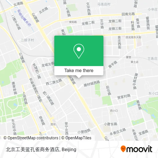北京工美蓝孔雀商务酒店 map