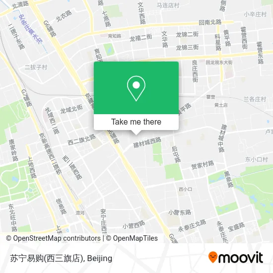 苏宁易购(西三旗店) map