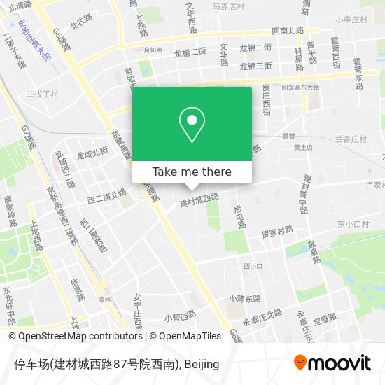 停车场(建材城西路87号院西南) map