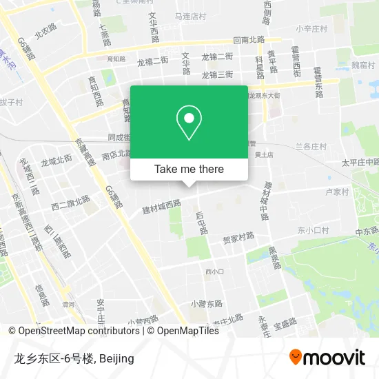 龙乡东区-6号楼 map
