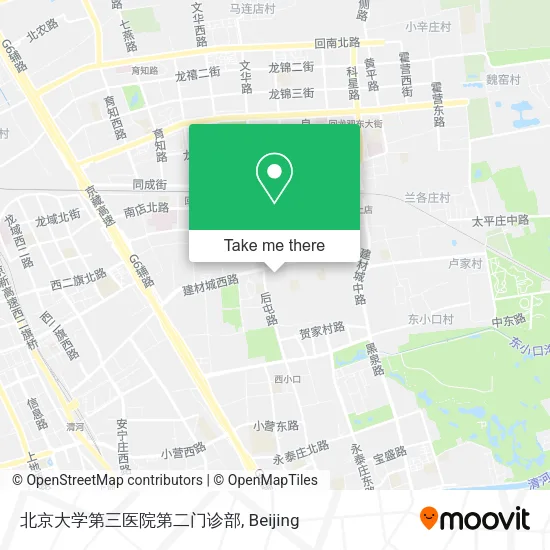 北京大学第三医院第二门诊部 map