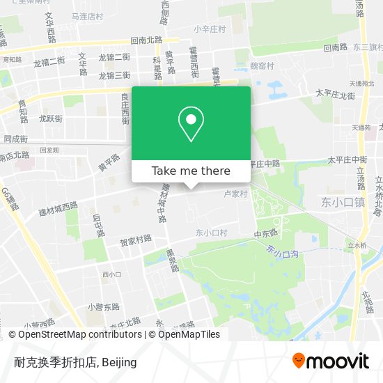 耐克换季折扣店 map
