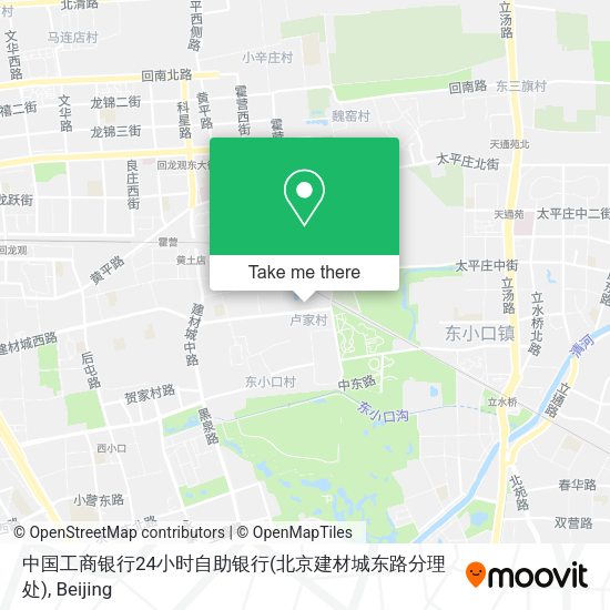 中国工商银行24小时自助银行(北京建材城东路分理处) map