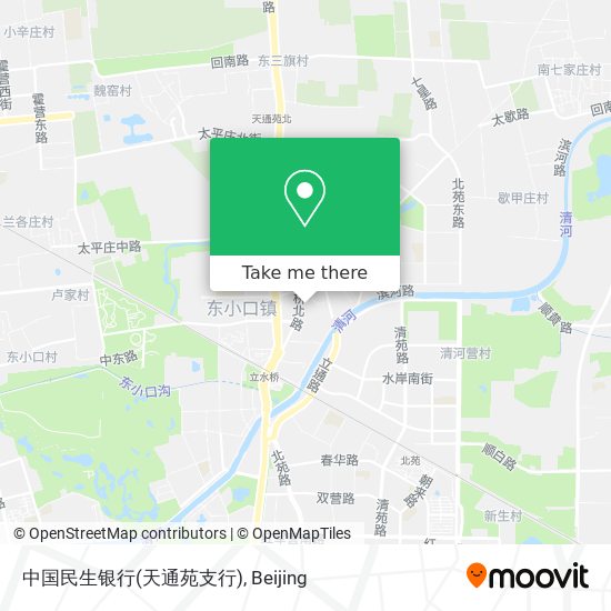 中国民生银行(天通苑支行) map