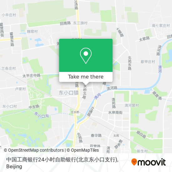 中国工商银行24小时自助银行(北京东小口支行) map