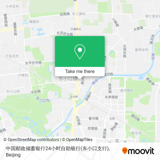 中国邮政储蓄银行24小时自助银行(东小口支行) map
