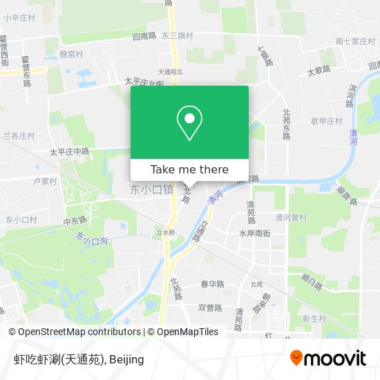 虾吃虾涮(天通苑) map