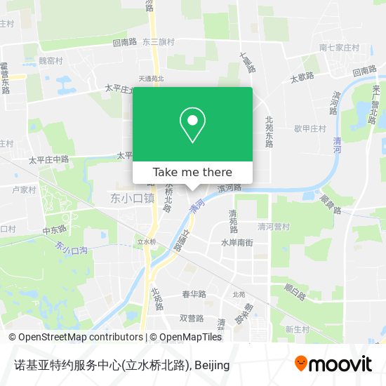 诺基亚特约服务中心(立水桥北路) map