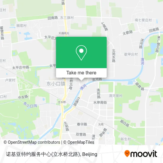 诺基亚特约服务中心(立水桥北路) map
