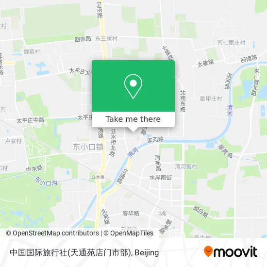 中国国际旅行社(天通苑店门市部) map