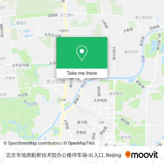北京市地质勘察技术院办公楼停车场-出入口 map